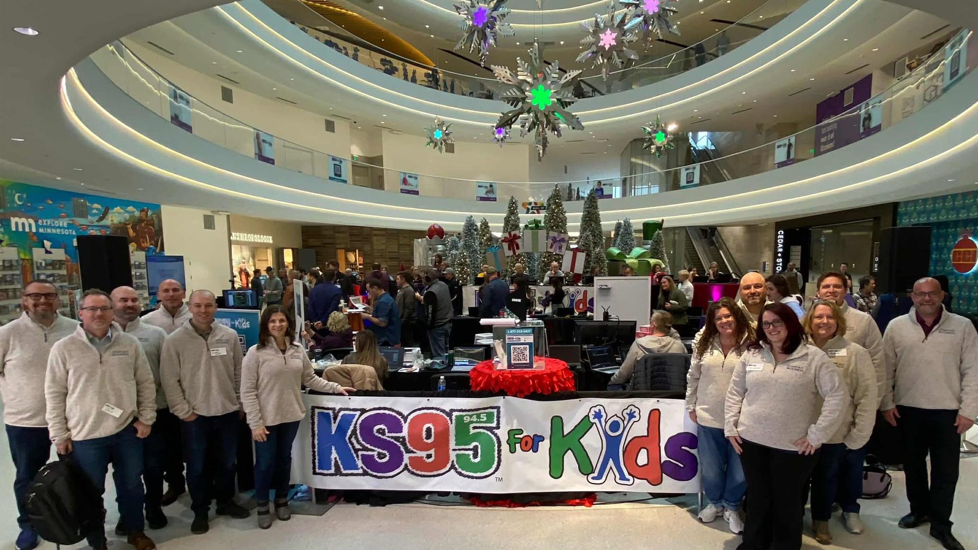 Comcast Business at the KS95 for Kids Radiothon at Mall of America